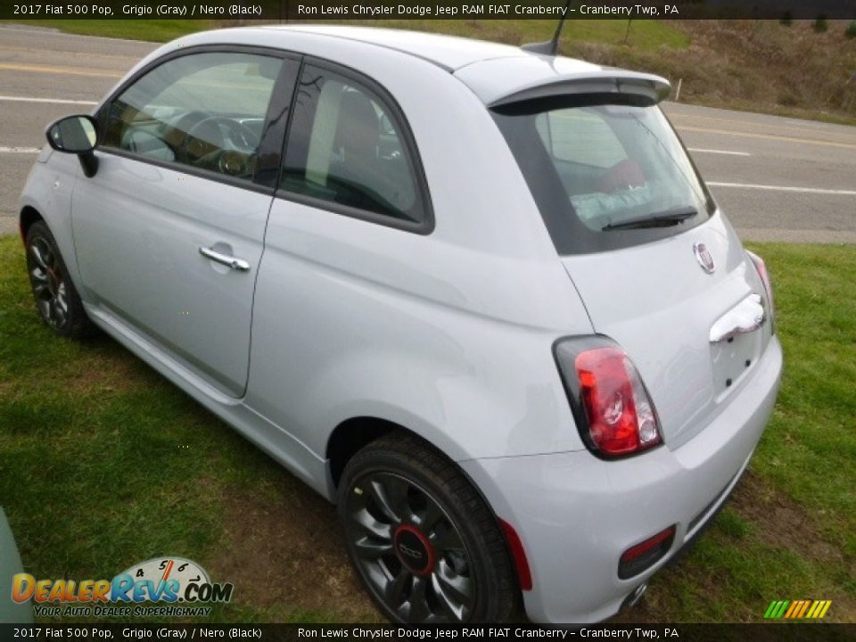 2017 Fiat 500 Pop Grigio (Gray) / Nero (Black) Photo #3