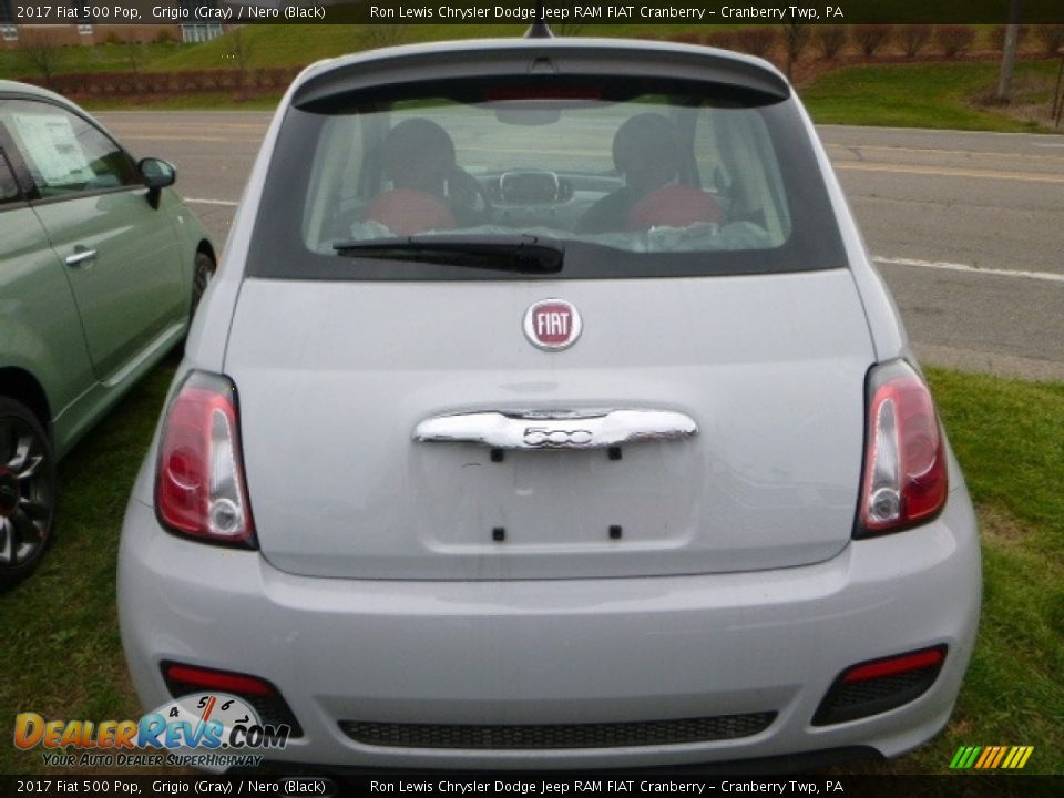 2017 Fiat 500 Pop Grigio (Gray) / Nero (Black) Photo #4