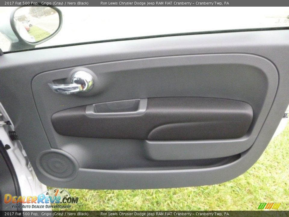 2017 Fiat 500 Pop Grigio (Gray) / Nero (Black) Photo #7