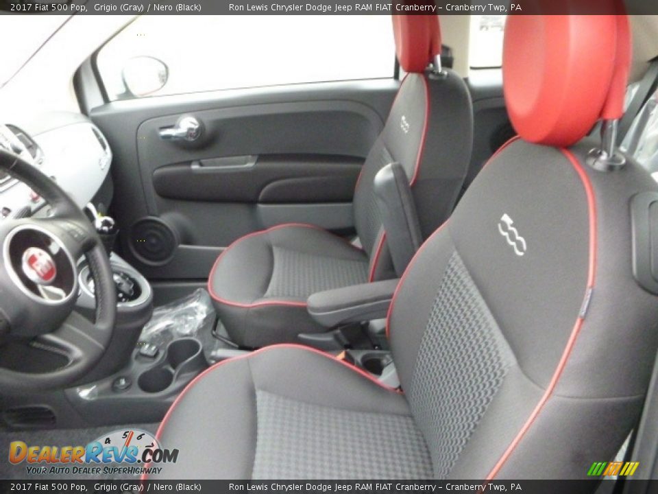 2017 Fiat 500 Pop Grigio (Gray) / Nero (Black) Photo #11