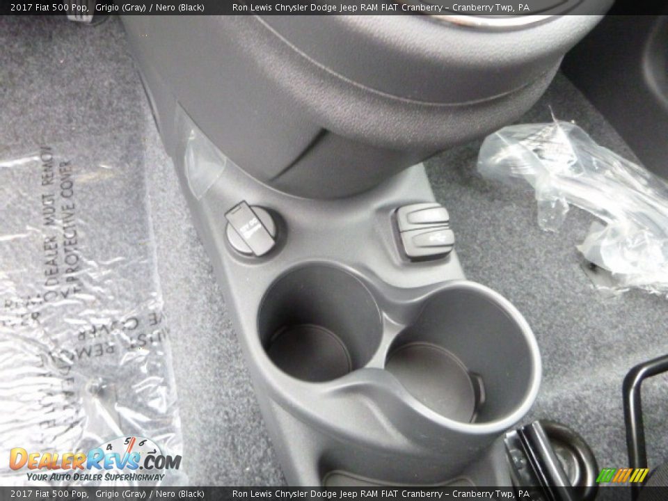 2017 Fiat 500 Pop Grigio (Gray) / Nero (Black) Photo #19