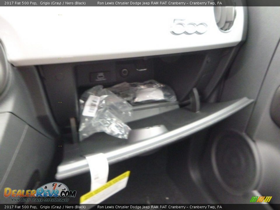 2017 Fiat 500 Pop Grigio (Gray) / Nero (Black) Photo #20