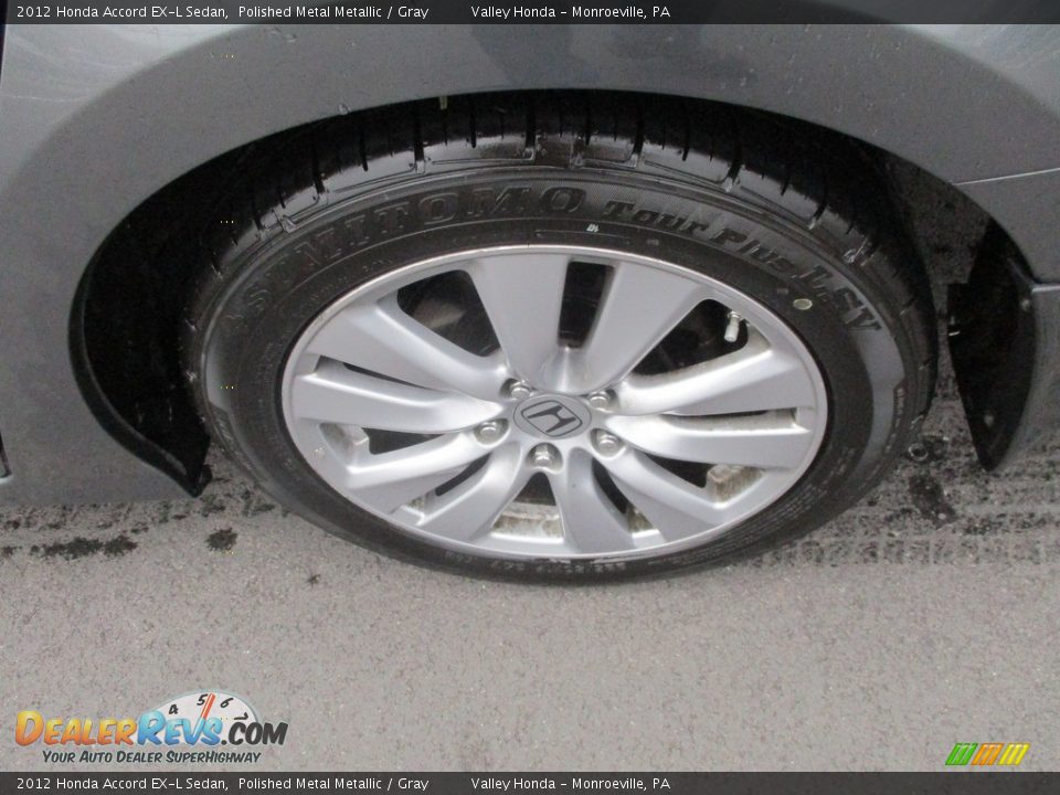 2012 Honda Accord EX-L Sedan Polished Metal Metallic / Gray Photo #3