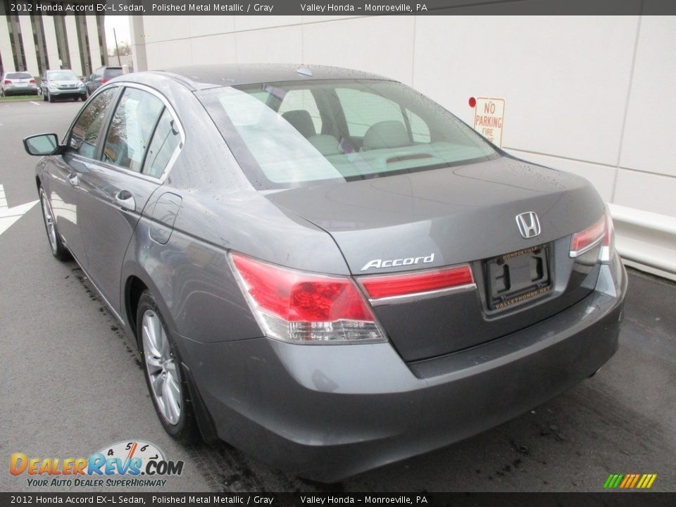 2012 Honda Accord EX-L Sedan Polished Metal Metallic / Gray Photo #4