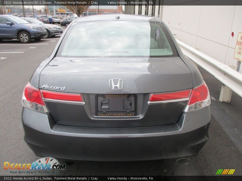 2012 Honda Accord EX-L Sedan Polished Metal Metallic / Gray Photo #5