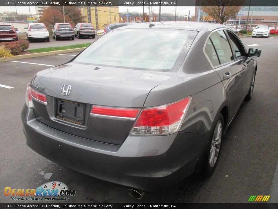2012 Honda Accord EX-L Sedan Polished Metal Metallic / Gray Photo #6
