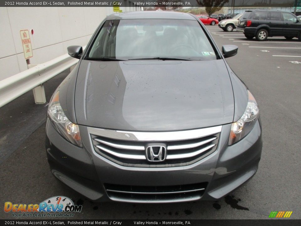 2012 Honda Accord EX-L Sedan Polished Metal Metallic / Gray Photo #8