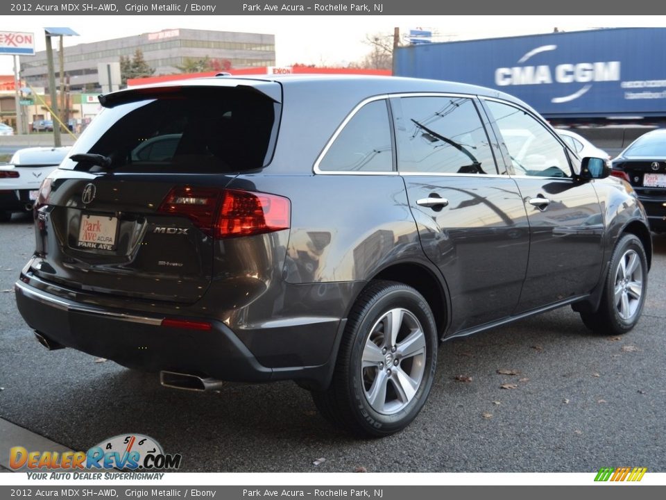 2012 Acura MDX SH-AWD Grigio Metallic / Ebony Photo #3