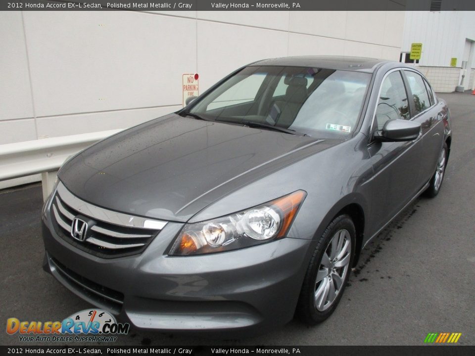 2012 Honda Accord EX-L Sedan Polished Metal Metallic / Gray Photo #9