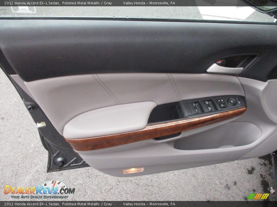2012 Honda Accord EX-L Sedan Polished Metal Metallic / Gray Photo #10