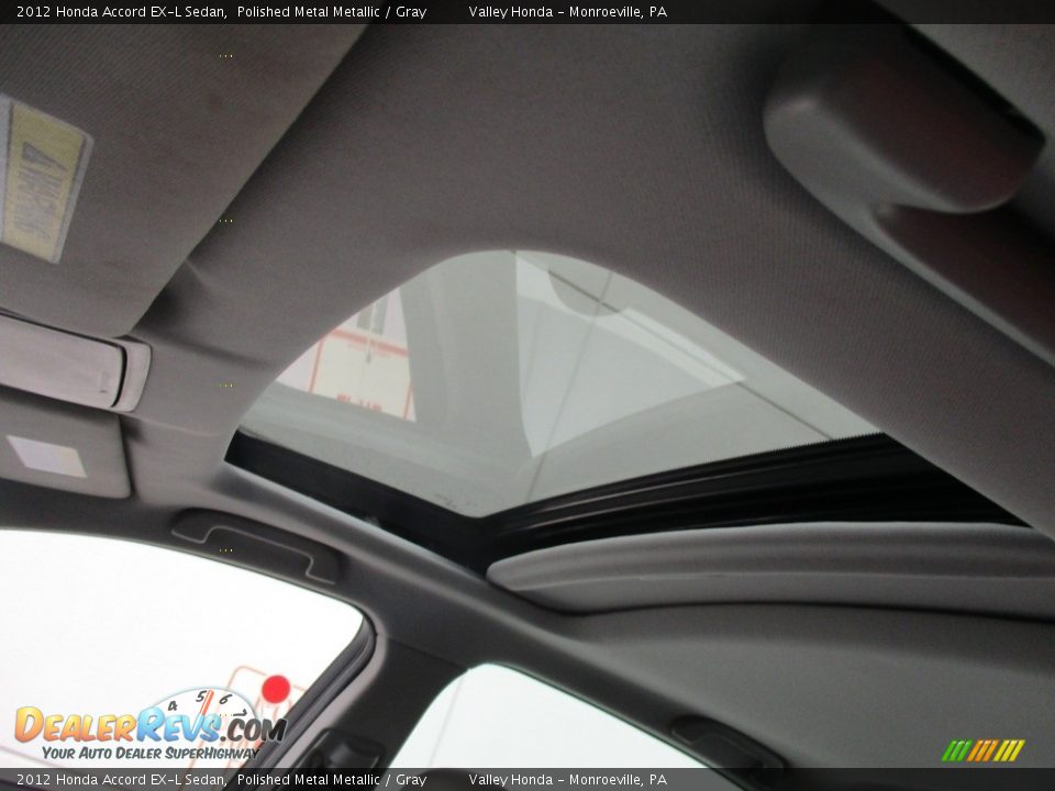 2012 Honda Accord EX-L Sedan Polished Metal Metallic / Gray Photo #11