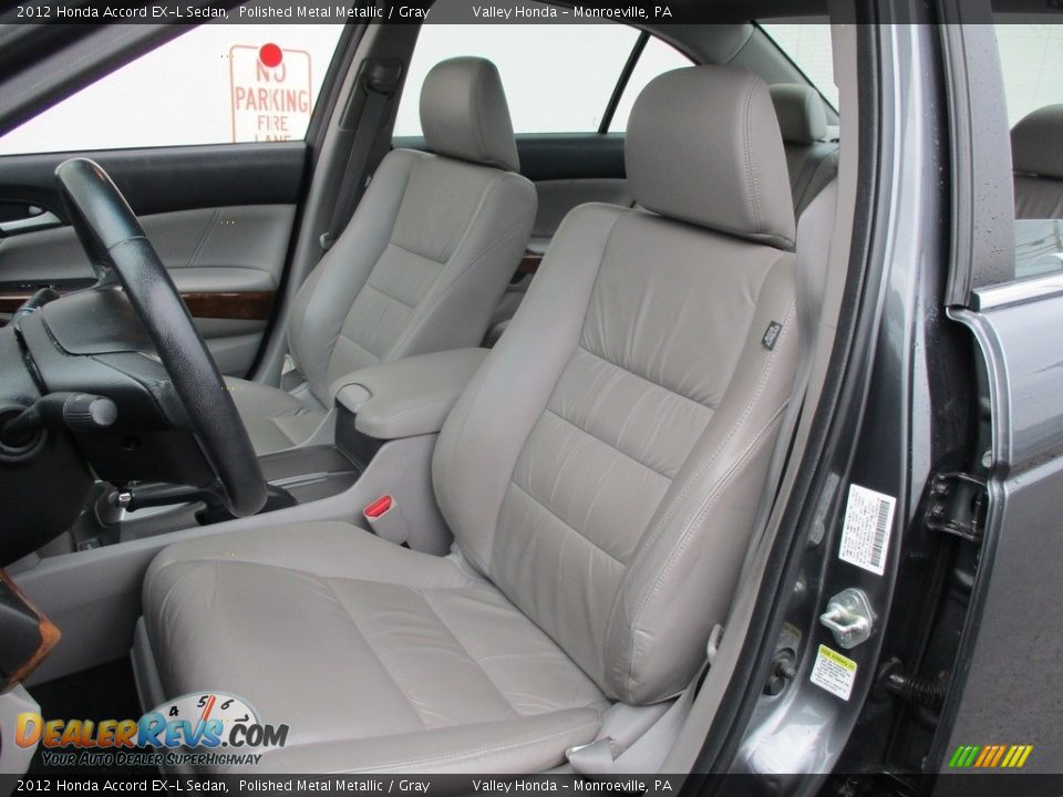 2012 Honda Accord EX-L Sedan Polished Metal Metallic / Gray Photo #12