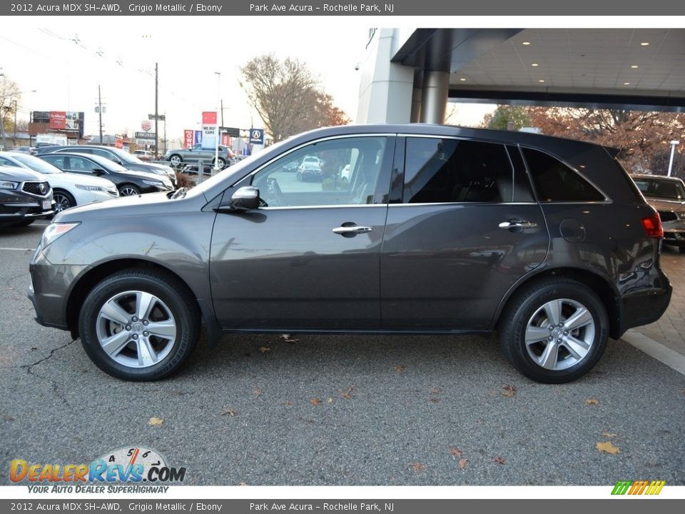 2012 Acura MDX SH-AWD Grigio Metallic / Ebony Photo #6