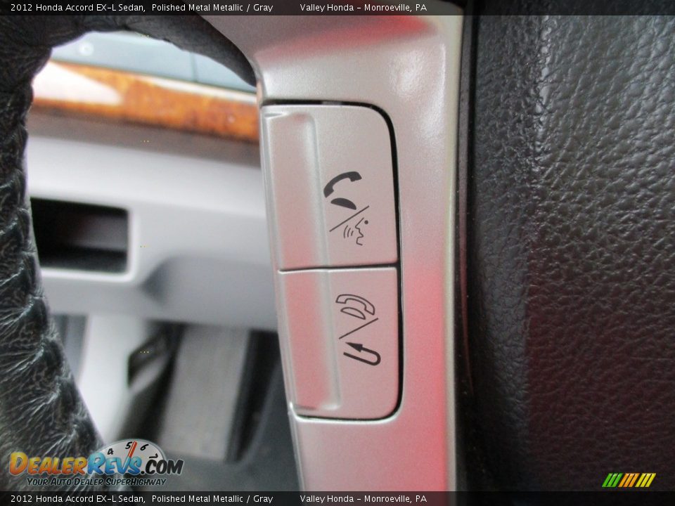 2012 Honda Accord EX-L Sedan Polished Metal Metallic / Gray Photo #18
