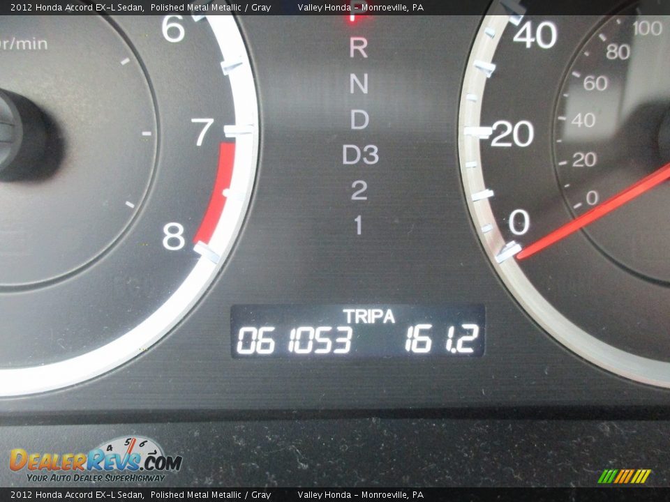 2012 Honda Accord EX-L Sedan Polished Metal Metallic / Gray Photo #20