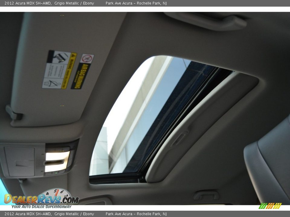 2012 Acura MDX SH-AWD Grigio Metallic / Ebony Photo #14