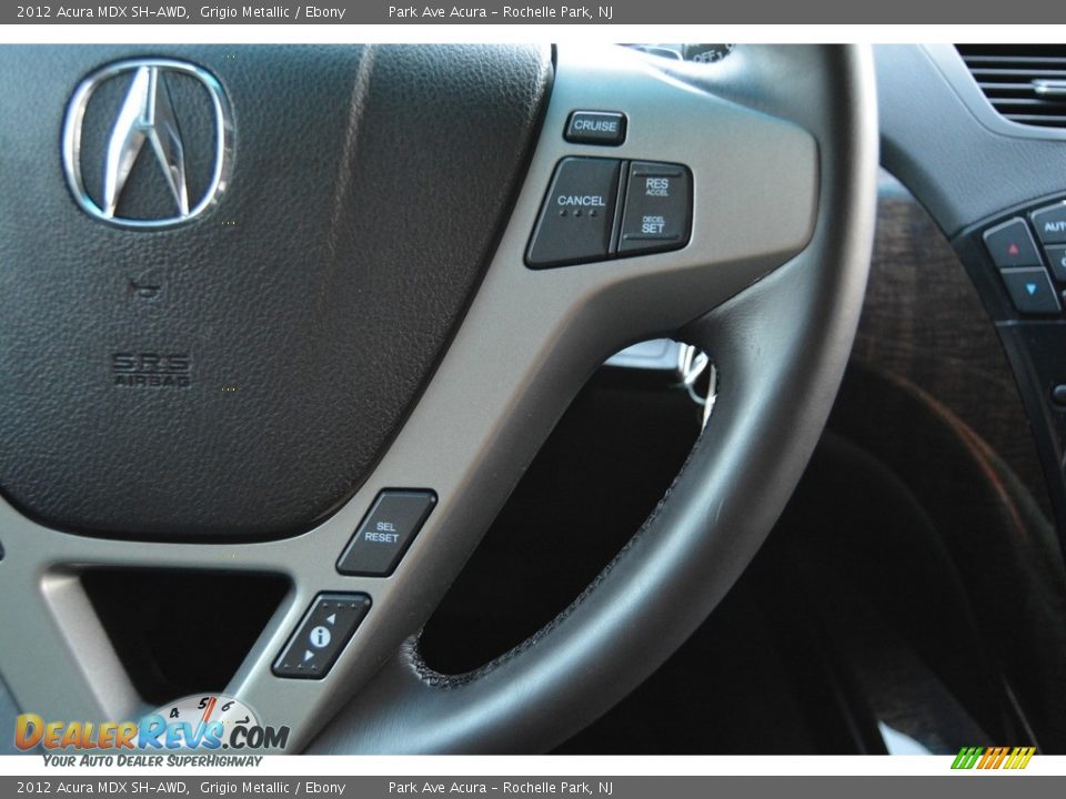 2012 Acura MDX SH-AWD Grigio Metallic / Ebony Photo #20