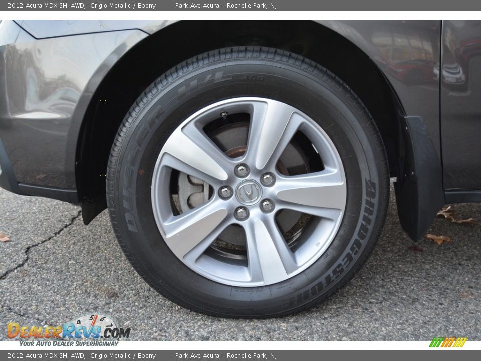 2012 Acura MDX SH-AWD Grigio Metallic / Ebony Photo #33