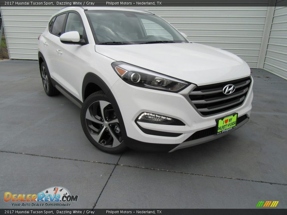 2017 Hyundai Tucson Sport Dazzling White / Gray Photo #2