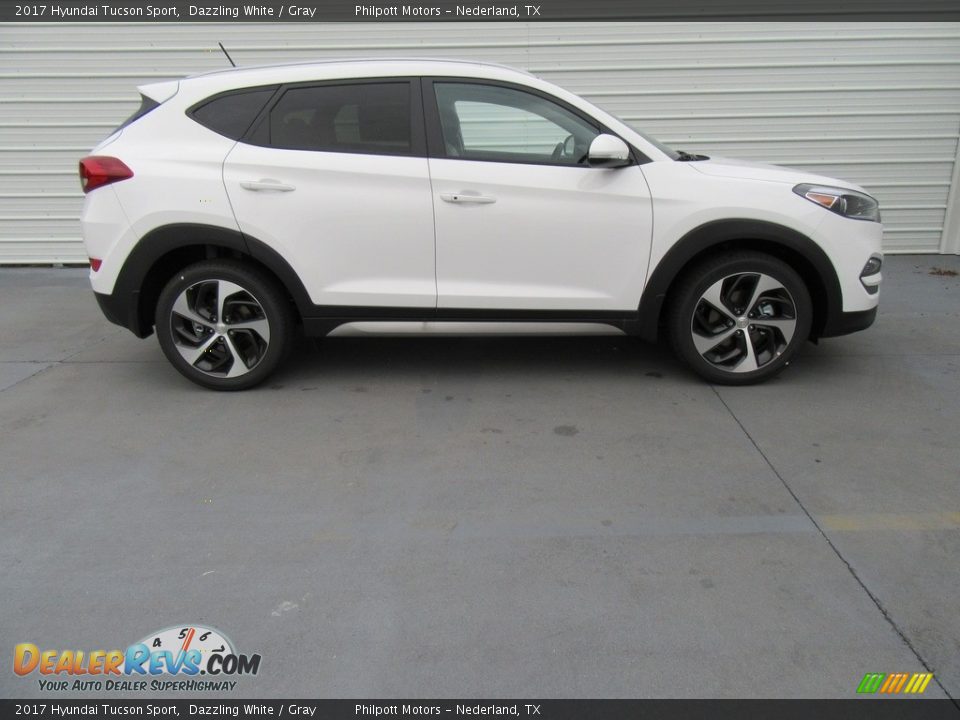 2017 Hyundai Tucson Sport Dazzling White / Gray Photo #3