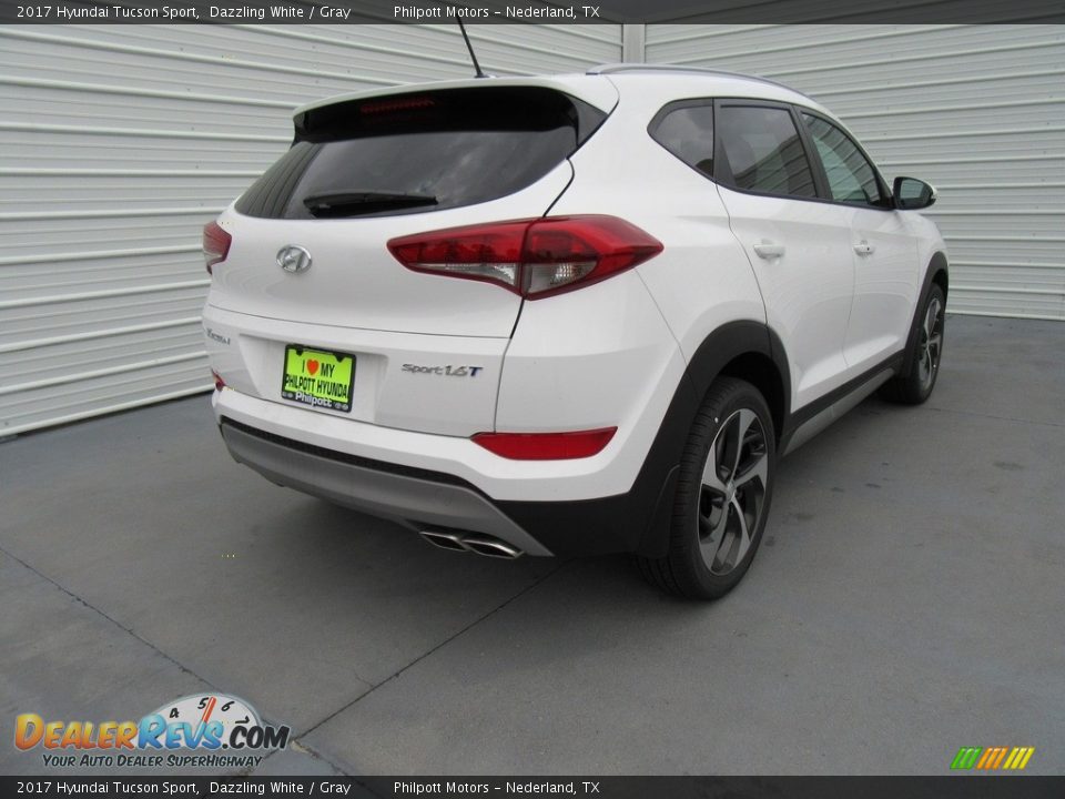 2017 Hyundai Tucson Sport Dazzling White / Gray Photo #4