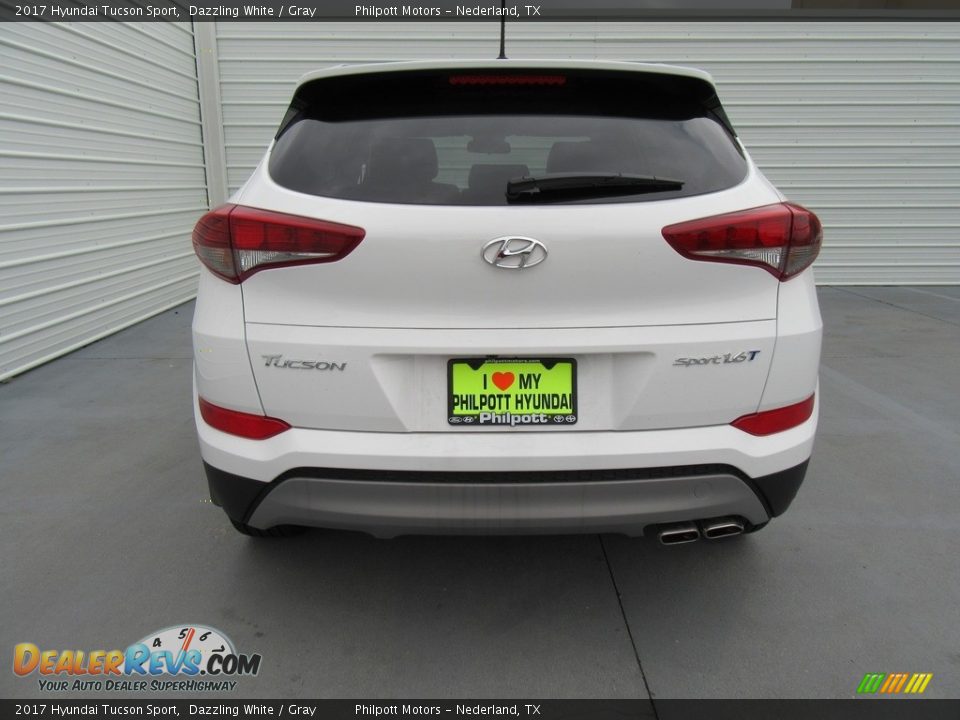 2017 Hyundai Tucson Sport Dazzling White / Gray Photo #5