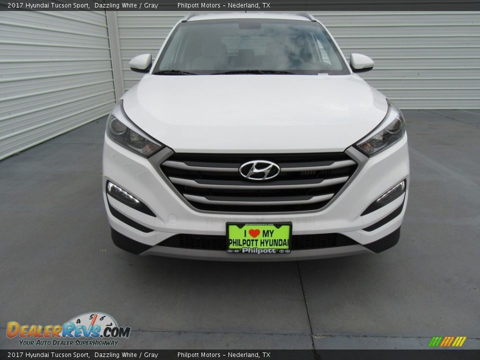 2017 Hyundai Tucson Sport Dazzling White / Gray Photo #8