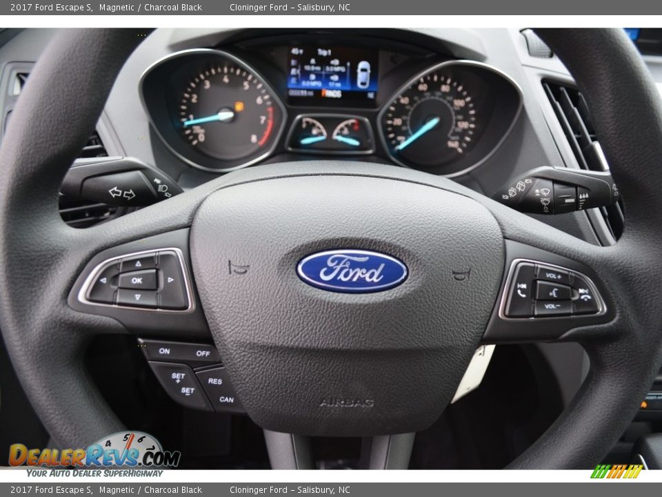 2017 Ford Escape S Magnetic / Charcoal Black Photo #14
