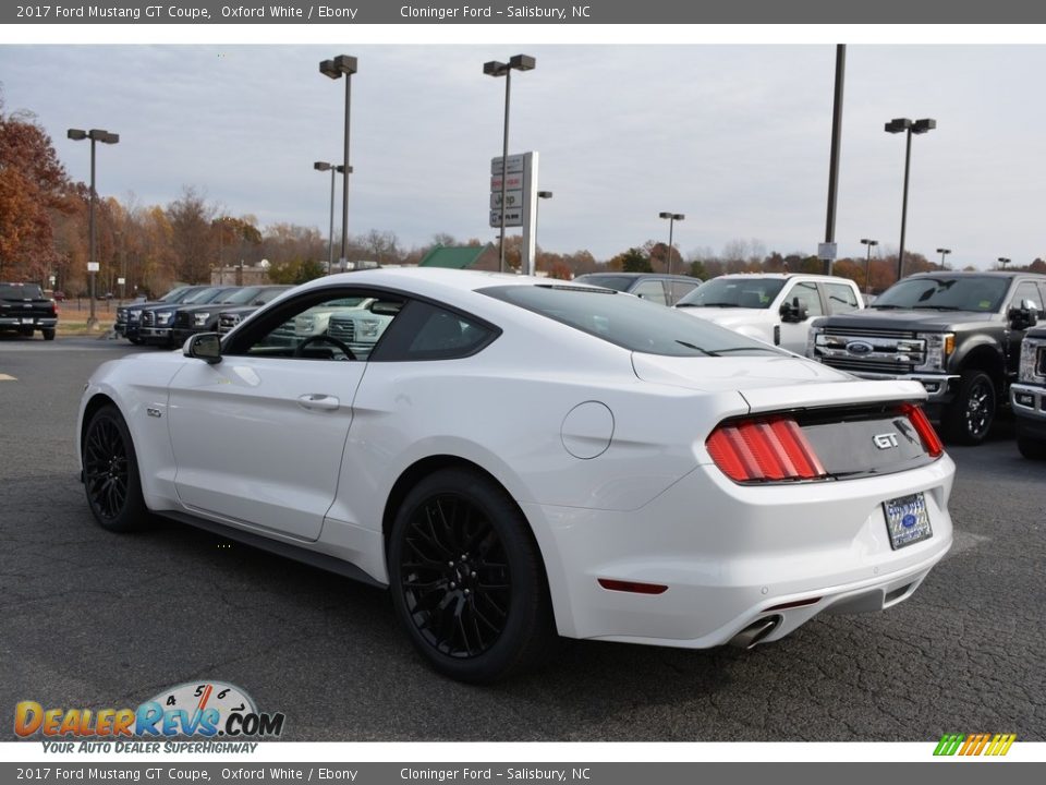 2017 Ford Mustang GT Coupe Oxford White / Ebony Photo #3