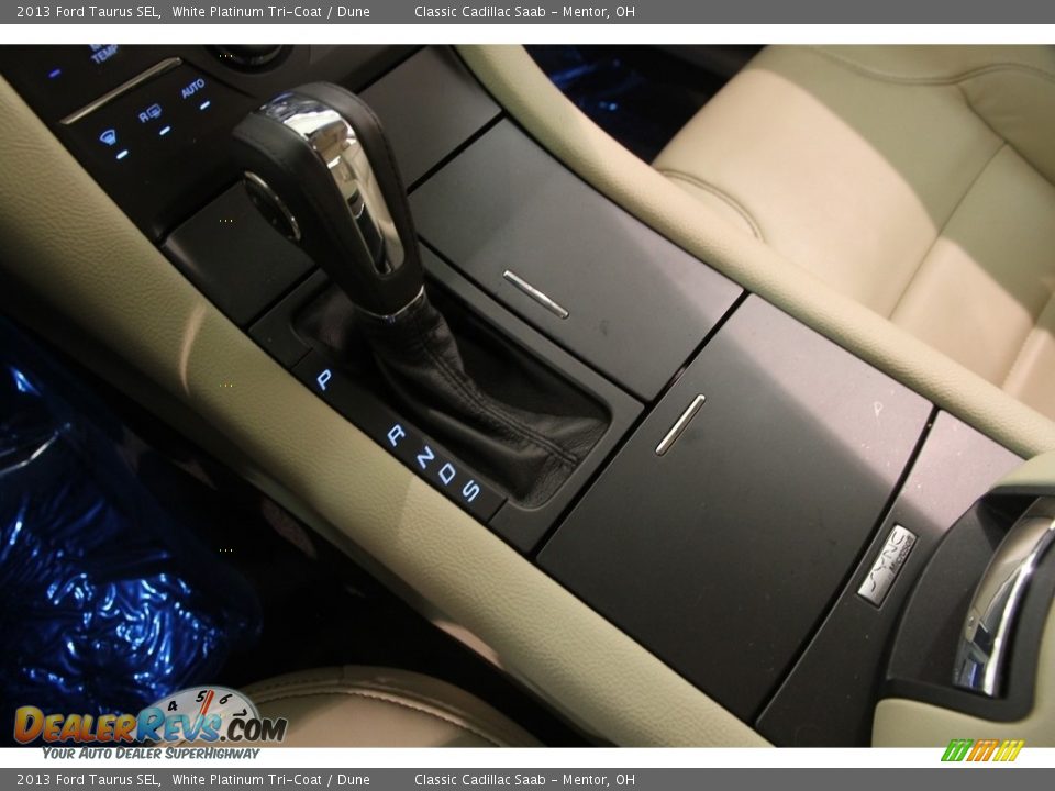 2013 Ford Taurus SEL White Platinum Tri-Coat / Dune Photo #11