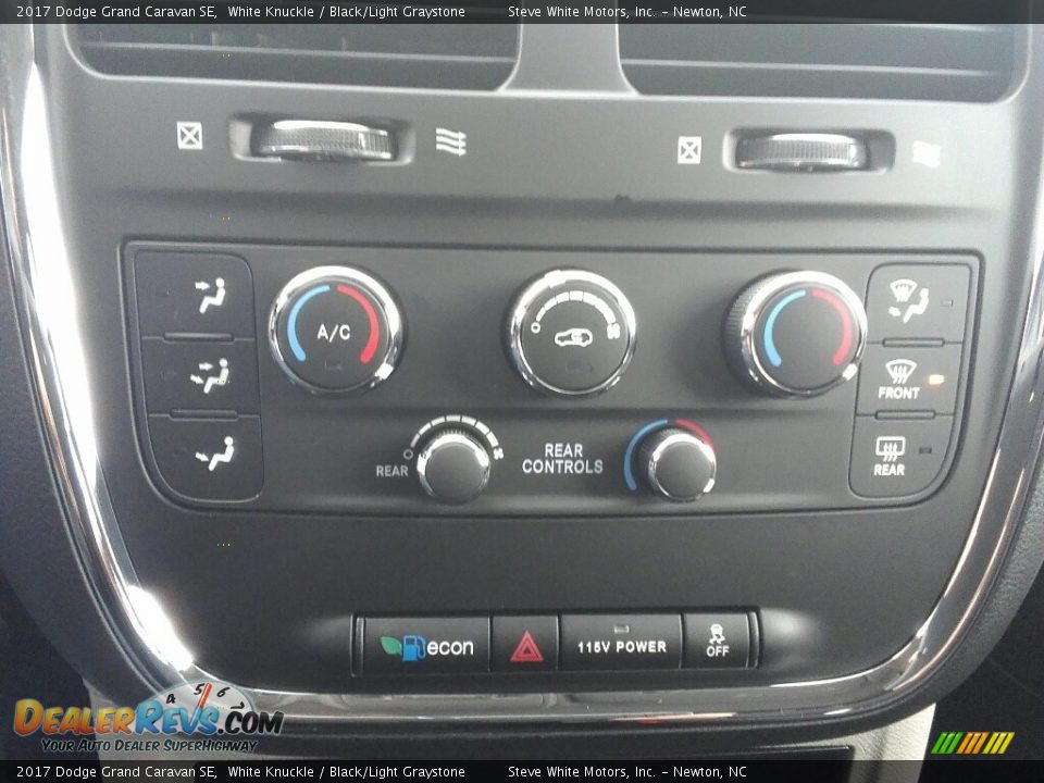 2017 Dodge Grand Caravan SE White Knuckle / Black/Light Graystone Photo #20