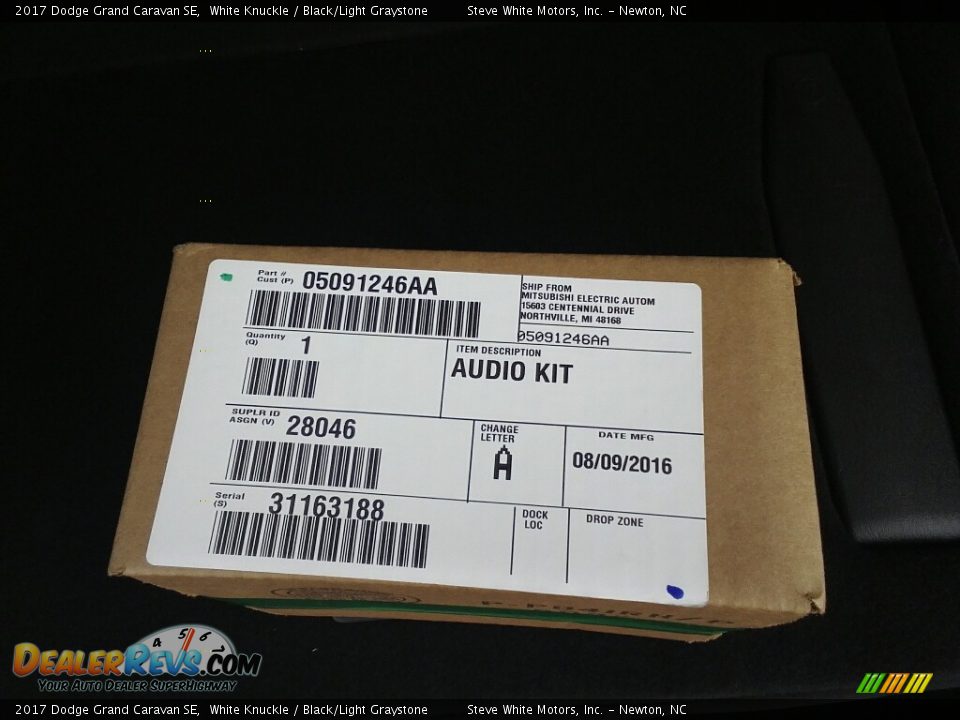 2017 Dodge Grand Caravan SE White Knuckle / Black/Light Graystone Photo #23