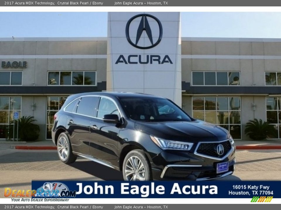 2017 Acura MDX Technology Crystal Black Pearl / Ebony Photo #1