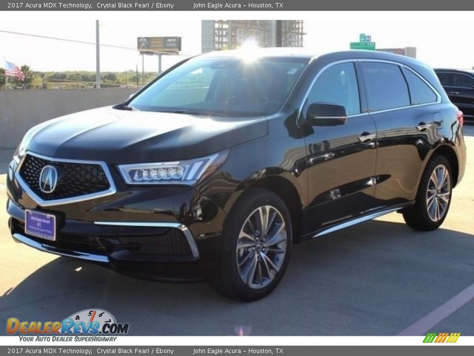 2017 Acura MDX Technology Crystal Black Pearl / Ebony Photo #3