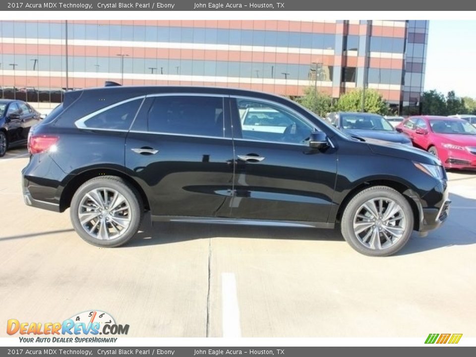 2017 Acura MDX Technology Crystal Black Pearl / Ebony Photo #8