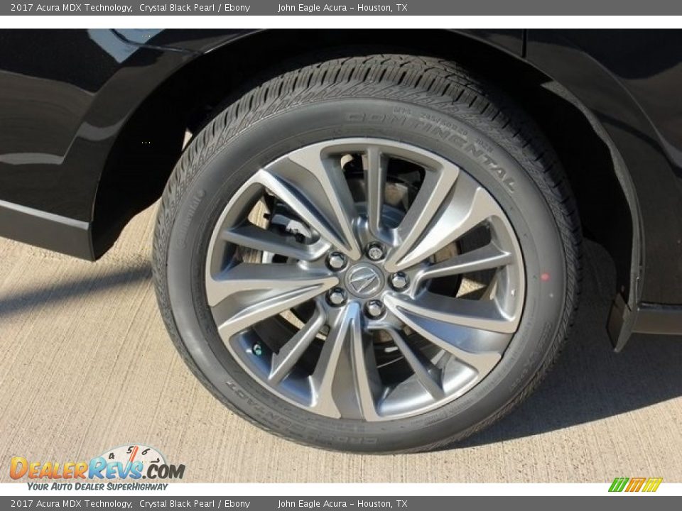 2017 Acura MDX Technology Crystal Black Pearl / Ebony Photo #12