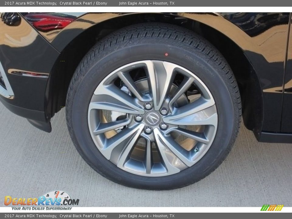2017 Acura MDX Technology Crystal Black Pearl / Ebony Photo #14