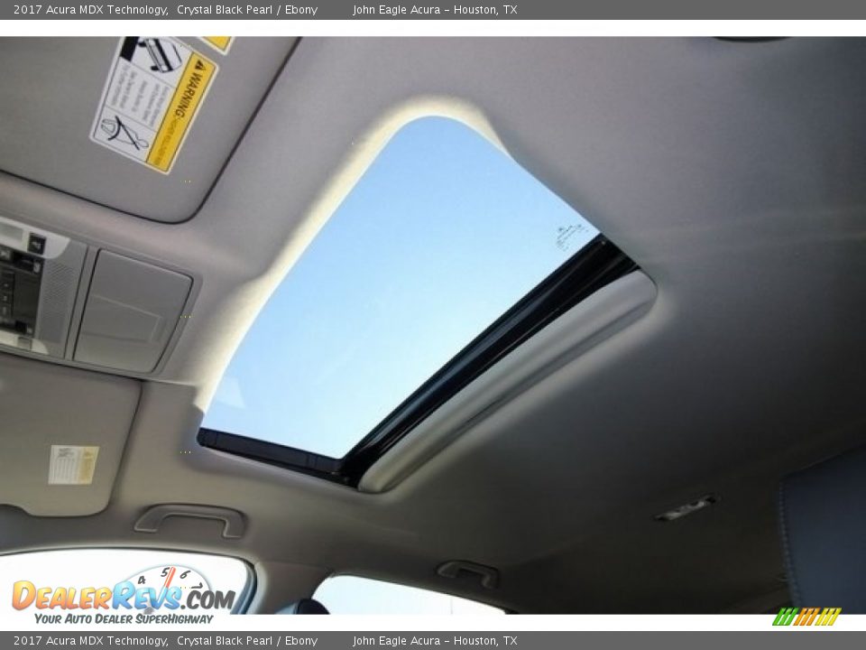 2017 Acura MDX Technology Crystal Black Pearl / Ebony Photo #17