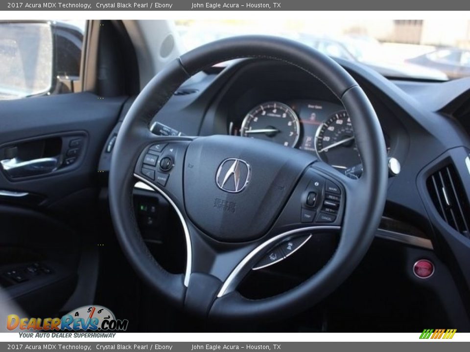 2017 Acura MDX Technology Crystal Black Pearl / Ebony Photo #33