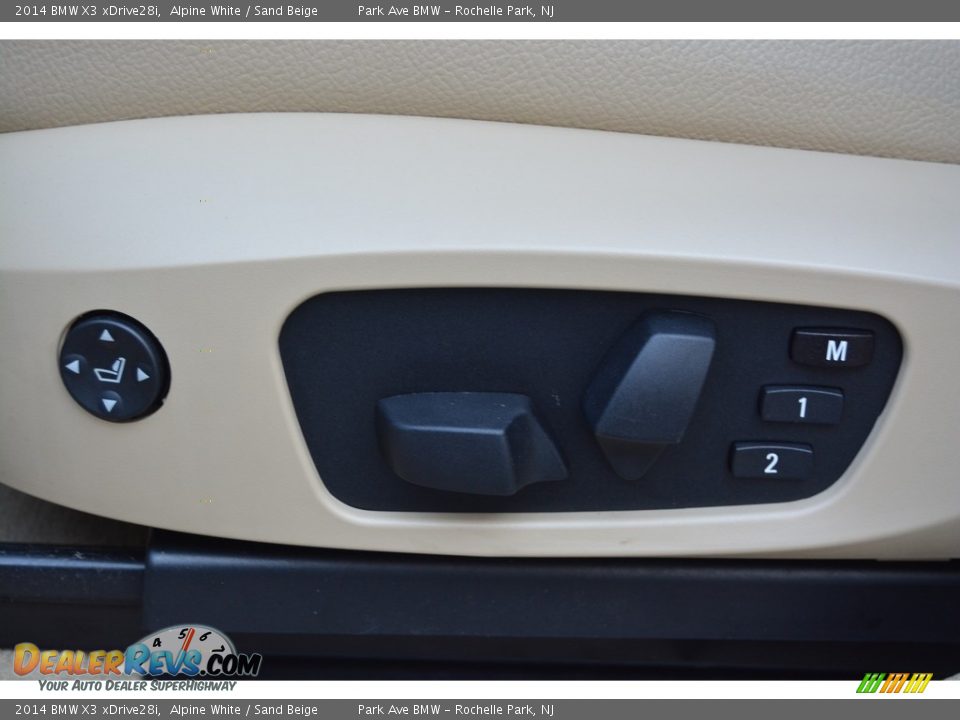 2014 BMW X3 xDrive28i Alpine White / Sand Beige Photo #12