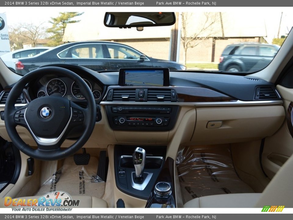 2014 BMW 3 Series 328i xDrive Sedan Imperial Blue Metallic / Venetian Beige Photo #15
