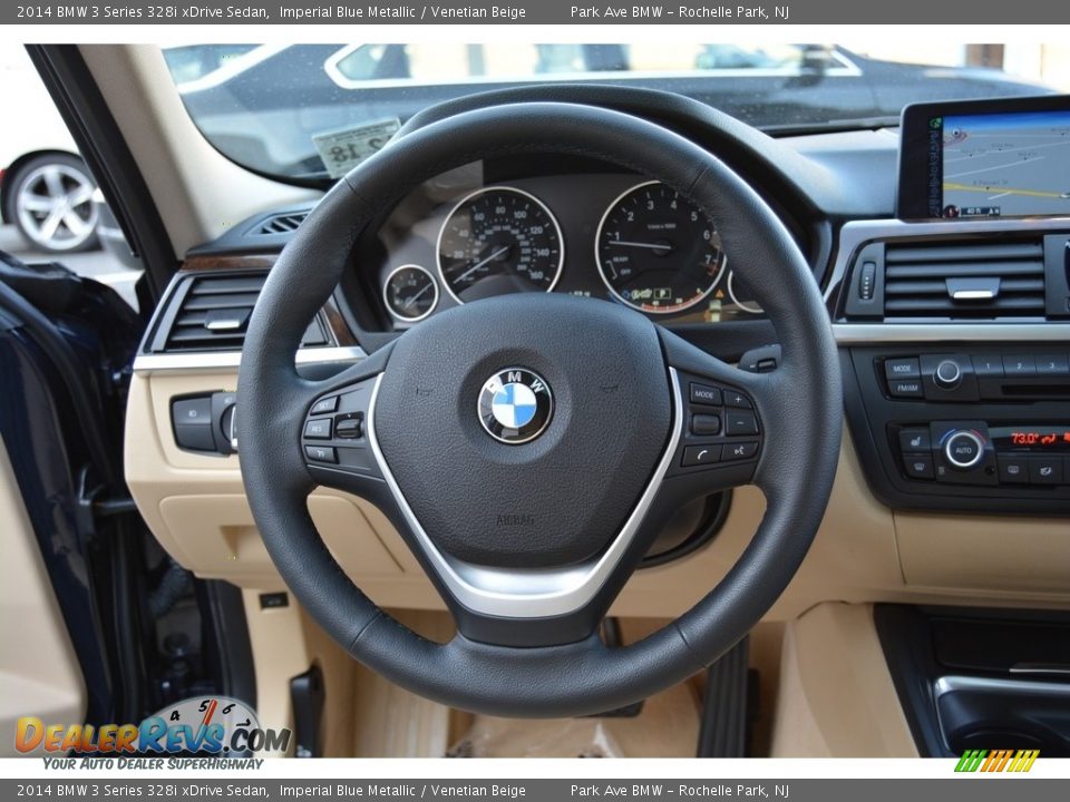 2014 BMW 3 Series 328i xDrive Sedan Imperial Blue Metallic / Venetian Beige Photo #18