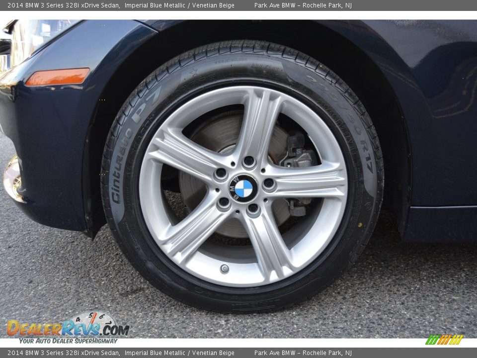 2014 BMW 3 Series 328i xDrive Sedan Imperial Blue Metallic / Venetian Beige Photo #32