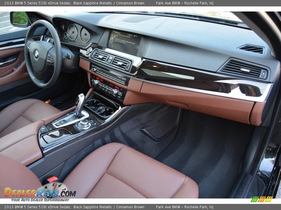 2013 BMW 5 Series 528i xDrive Sedan Black Sapphire Metallic / Cinnamon Brown Photo #26