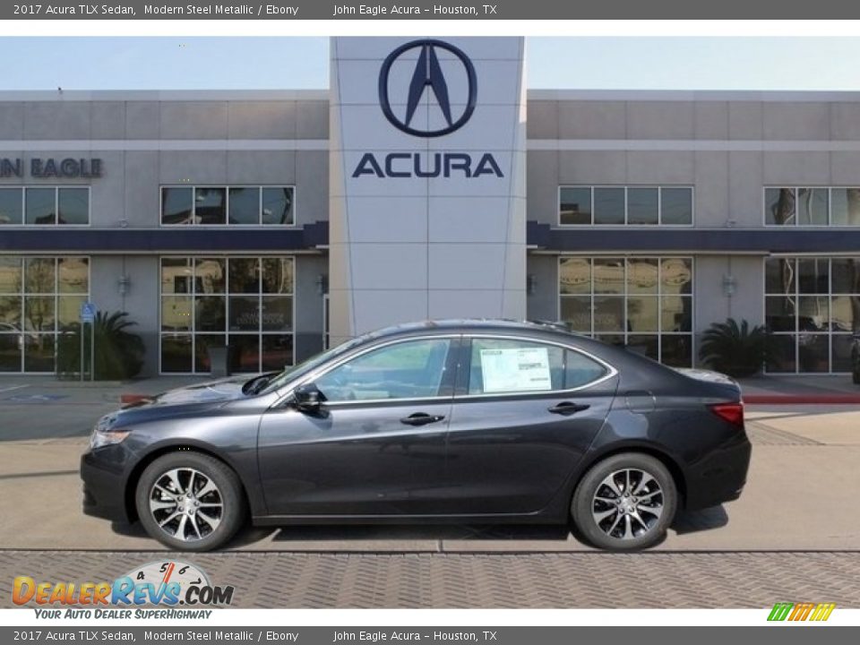 2017 Acura TLX Sedan Modern Steel Metallic / Ebony Photo #4