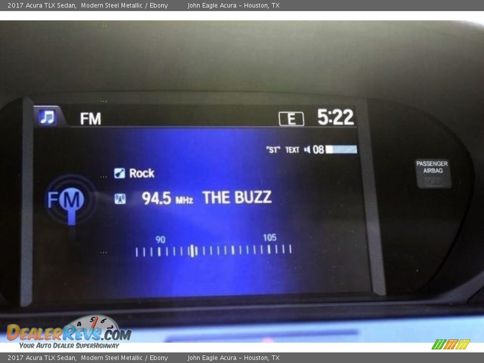 2017 Acura TLX Sedan Modern Steel Metallic / Ebony Photo #31