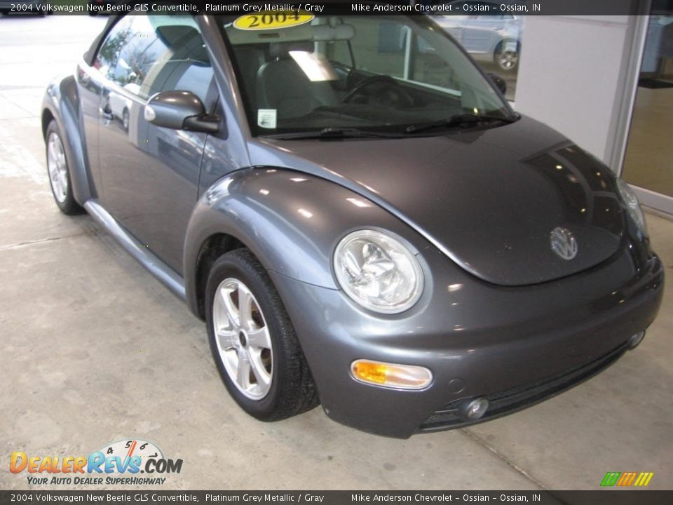 2004 Volkswagen New Beetle GLS Convertible Platinum Grey Metallic / Gray Photo #2
