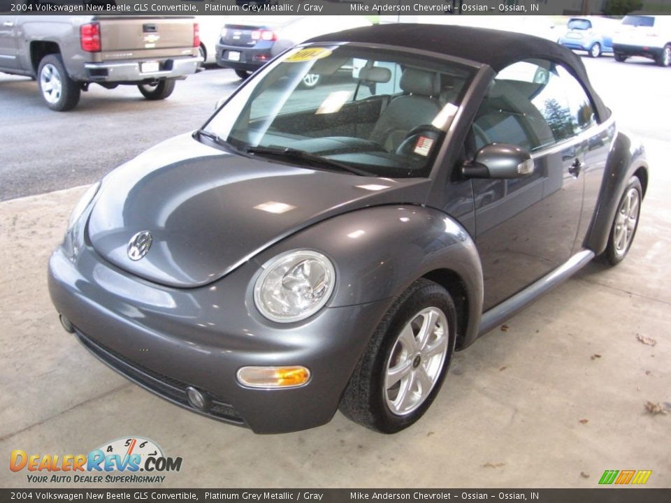 2004 Volkswagen New Beetle GLS Convertible Platinum Grey Metallic / Gray Photo #3