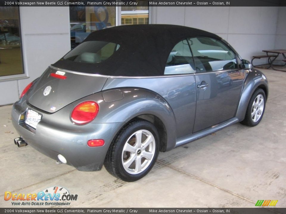2004 Volkswagen New Beetle GLS Convertible Platinum Grey Metallic / Gray Photo #5