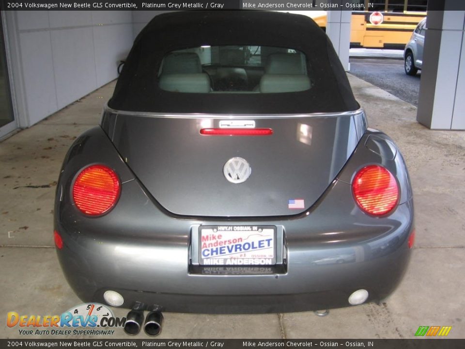 2004 Volkswagen New Beetle GLS Convertible Platinum Grey Metallic / Gray Photo #6